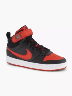 Nike Zwarte Court Borough Mid 2 -Vanharen 2096881 H6