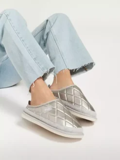 Fila Zilveren Instap Pantoffel -Vanharen 2097491 H10