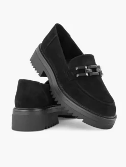 Zwarte Chuny Loafer Sierketting -Vanharen 2099793 H5