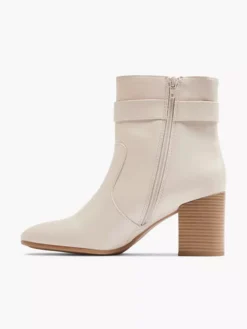 Beige Enkellaars Gesp -Vanharen 2100508 H2