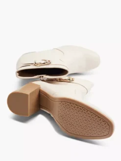 Beige Enkellaars Gesp -Vanharen 2100508 H3