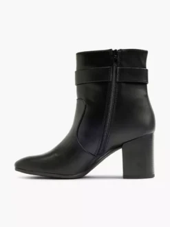 Zwarte Enkellaars Gesp -Vanharen 2100509 H2