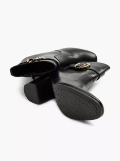 Zwarte Enkellaars Gesp -Vanharen 2100509 H3