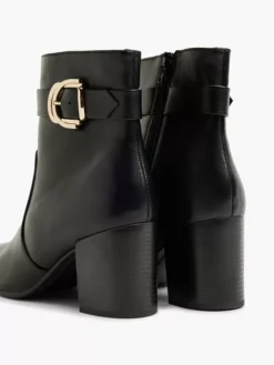 Zwarte Enkellaars Gesp -Vanharen 2100509 H4