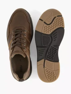 Bruine Leren Sneaker -Vanharen 2110816 H3