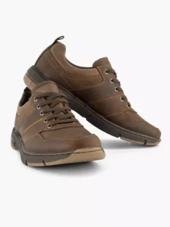 Bruine Leren Sneaker -Vanharen 2110816 H5