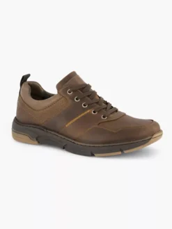 Bruine Leren Sneaker -Vanharen 2110816 H6