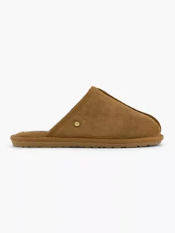 Cognac Leren Instap Pantoffel