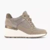 Taupe Sneaker Sleehak -Vanharen 2111128 H1