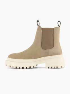 Taupe Leren Chelsea Boot -Vanharen 2111294 H2