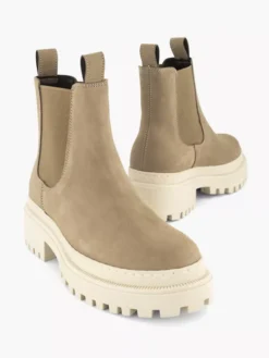 Taupe Leren Chelsea Boot -Vanharen 2111294 H5