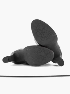 Zwarte Lange Laars Sierkietting Hoge Hak -Vanharen 2112241 H3