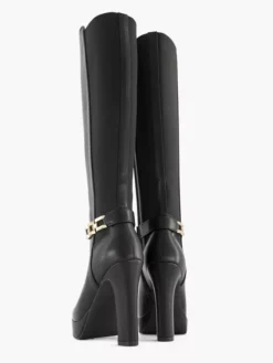 Zwarte Lange Laars Sierkietting Hoge Hak -Vanharen 2112241 H4