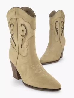 Zandkleurige Cowboy Laarzen -Vanharen 2112274 H5