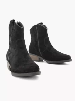 Zwarte Suéde Cowboy Laars -Vanharen 2112287 H5