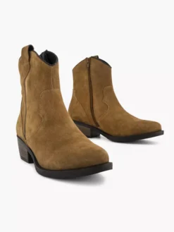 Bruine Leren Cowboy Laars -Vanharen 2112288 H5