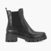 Zwarte Leren Chelsea Boot Hak -Vanharen 2114607 H1