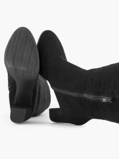 Zwarte Lange Laars Hoge Hak -Vanharen 2114976 H3