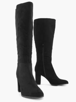 Zwarte Lange Laars Hoge Hak -Vanharen 2114976 H5