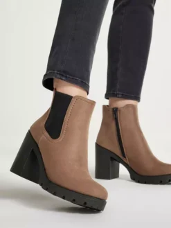 Bruine Chelsea Boot Hak -Vanharen 2115801 H10