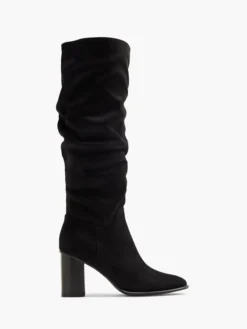 Lange Zwarte Laars Hoge Hak