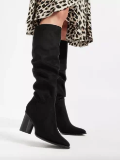 Lange Zwarte Laars Hoge Hak -Vanharen 2117674 H10