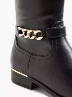 Zwarte Lange Laars Sierketting -Vanharen 2117701 H5