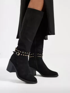 Zwarte Lange Laars Sierriem -Vanharen 2117708 H10