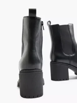 Zwarte Chelsea Boot Hak -Vanharen 2117854 H4