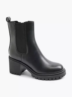 Zwarte Chelsea Boot Hak -Vanharen 2117854 H6