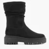 Zwarte Chunky Boot Gevoerd -Vanharen 2117879 H1
