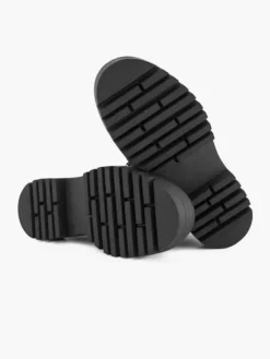 Zwarte Chunky Boot Gevoerd -Vanharen 2117879 H3