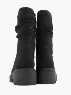 Zwarte Chunky Boot Gevoerd -Vanharen 2117879 H4