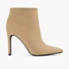 Zandkleurige Enkellaars Hoge Hak -Vanharen 2119493 H1