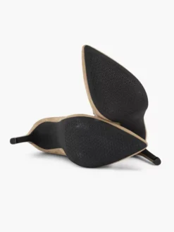 Zandkleurige Enkellaars Hoge Hak -Vanharen 2119493 H3