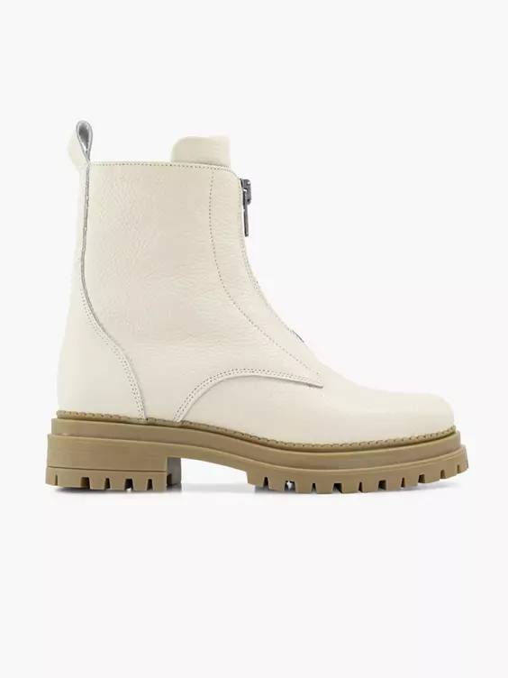Off White Leren Boot Sierrits 3 Off White Leren Boot Sierrits