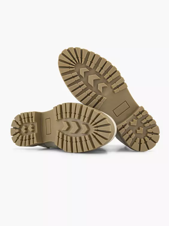 Off White Leren Boot Sierrits 5 Off White Leren Boot Sierrits - Afbeelding 3