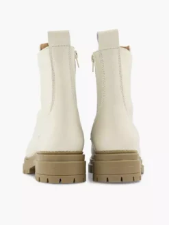 Off White Leren Boot Sierrits 11 Off White Leren Boot Sierrits -Vanharen 2119575 H4