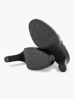 Zwarte Enkellaars Hoge Hak Sierketting -Vanharen 2120491 H3