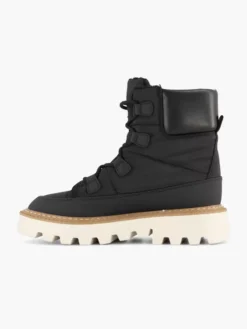 Zwarte Gewatteerde Veterboot -Vanharen 2120776 H2