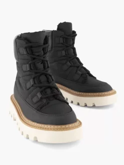 Zwarte Gewatteerde Veterboot -Vanharen 2120776 H5