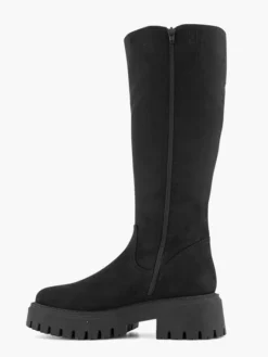 Zwarte Chunky Lange Laarzen -Vanharen 2120793 H2