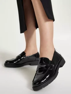 Zwarte Loafer Lak -Vanharen 2120920 H10