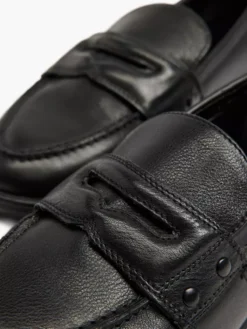 Zwarte Leren Loafer -Vanharen 2121221 H5