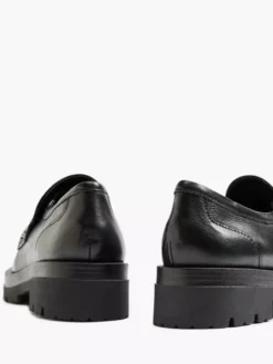 Zwarte Leren Chunky Loafer -Vanharen 2121237 H4