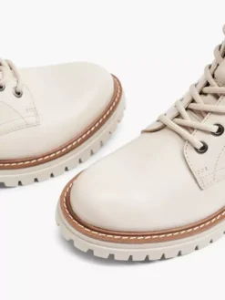 Beige Leren Veterboot -Vanharen 2121570 H5