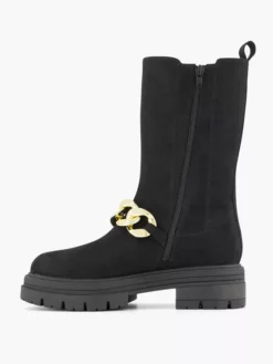 Zwarte Chelsea Boot Sierketting -Vanharen 2122756 H2