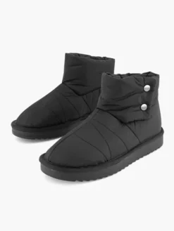 Zwarte Enkelboot Gewatteerd -Vanharen 2124153 H5