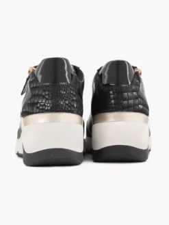 Zwarte Leren Sneaker -Vanharen 2126120 H4