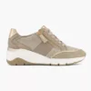 Taupe Leren Sneaker